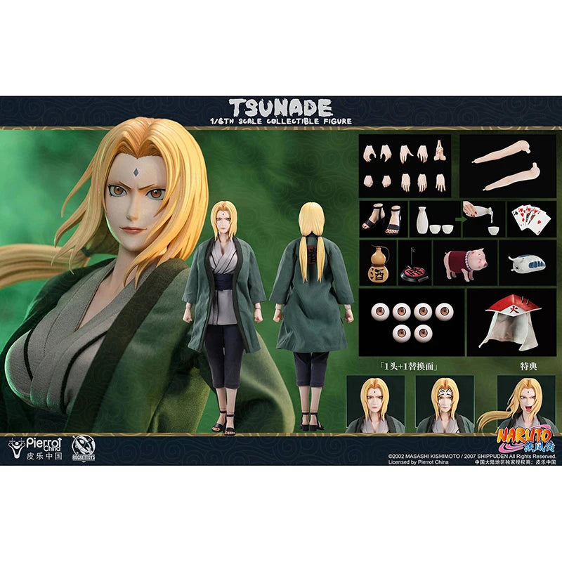 100% In Stock Original Rocket Toys ROC009 Tsunade Naruto Shippuden 1/6 Anime Action Collection Figures Model Toys