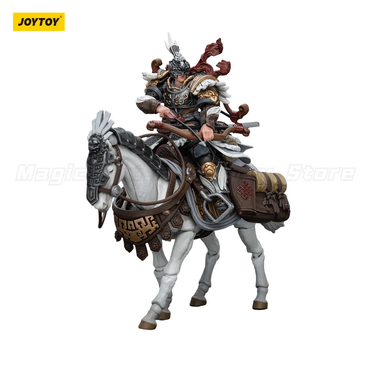【MT】JOYTOY Dark Source Jiang Hu Northern Hanland Empire White Feather Armored Horse Toy 1/18 Action Figure