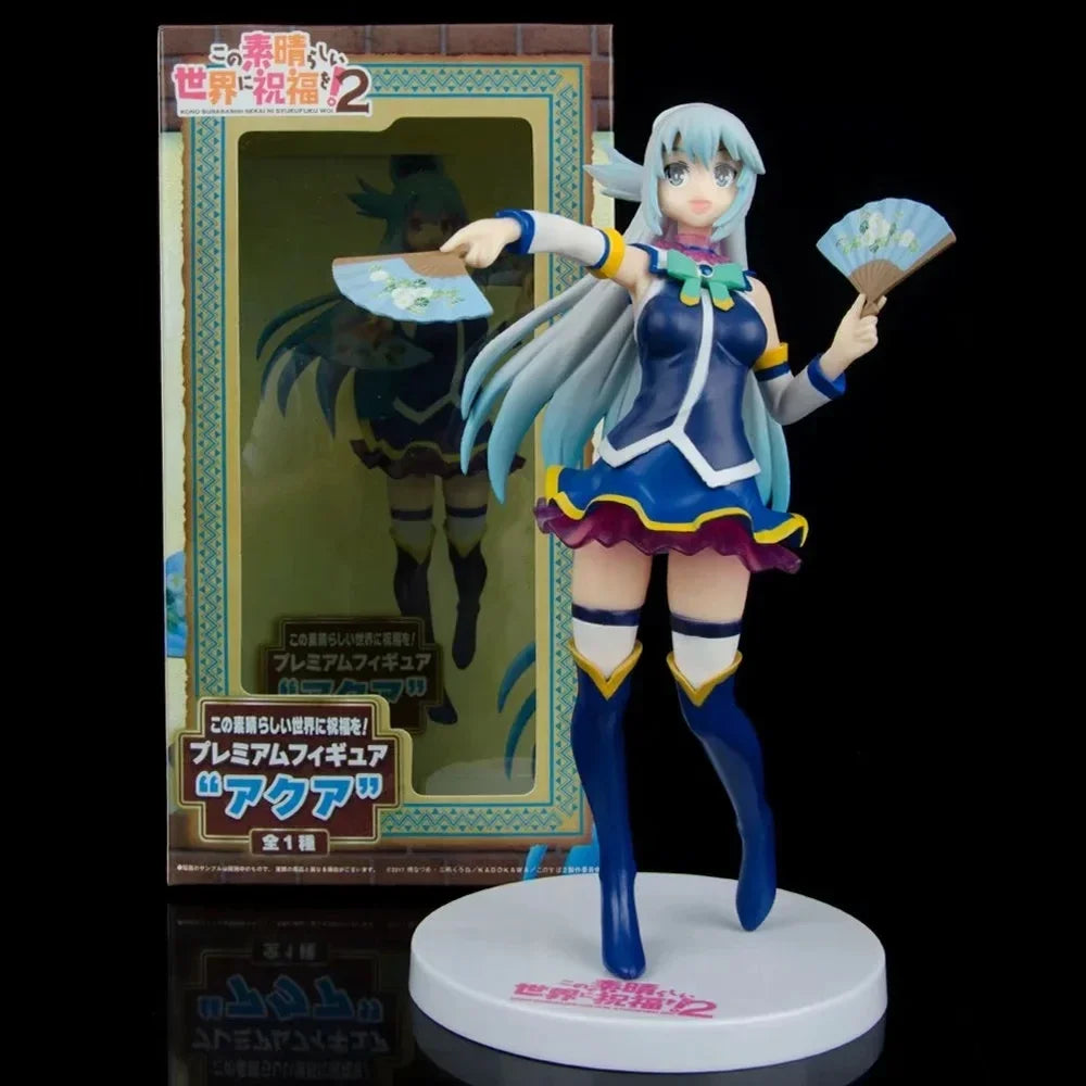 KonoSuba God's Blessing on this Wonderful World! Aqua Anime Girl Figure Megumin/Yunyun/Darkness Action Figure Model Doll Toys