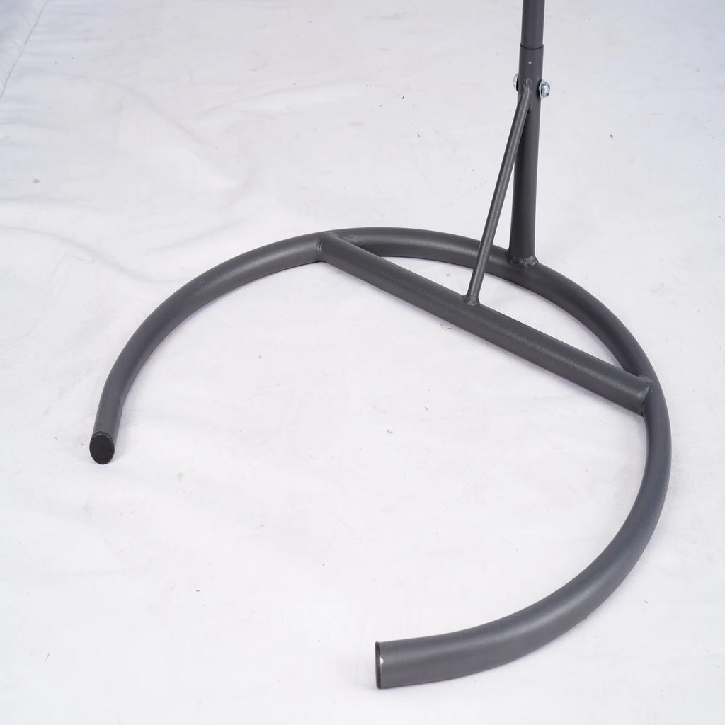 Cat Swing Bed with Stand & Cushion, Cat Egg Chair with Rattan Wicker Appearance, Indoor Hanging Swinging Cat Bed for Cats, Small