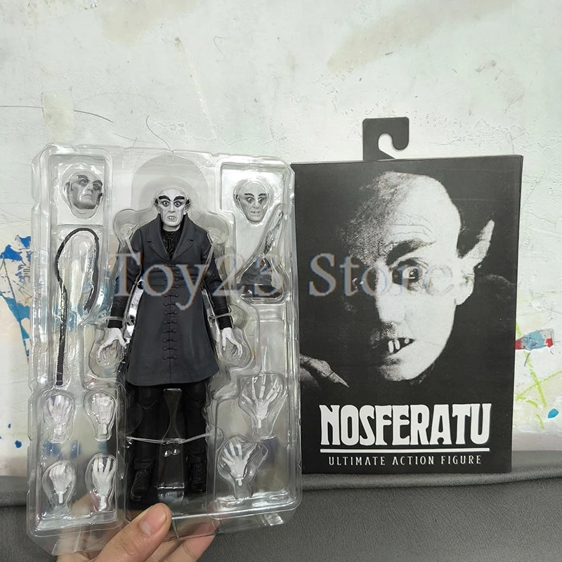 NECA Ultimate Black and White Horror Count Orlok Nosferatu Action Figure Model Toys Christmas Gift