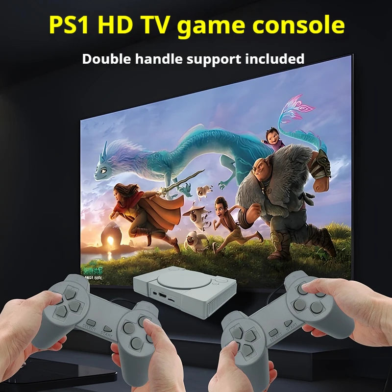 Handheld Video Retro Game Console HD Out Retro Game Console Built-in 620 Classic Games Dual Gamepad Game Player Gift