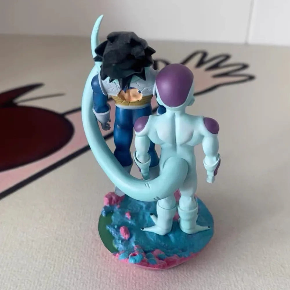 9,5 cm/3,74 Zoll Anime Dragon Ball Figur Frieza und Vegeta Actionfiguren PVC Statue Desktop Ornamen Sammlung Modell Spielzeug Geschenke