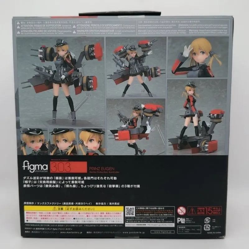 In Stock Max Factory Figma 303 Kantai Collection Prinz Eugen Anime Peripheral Movable Model Of Beautiful Girl Toys Gifts Figure