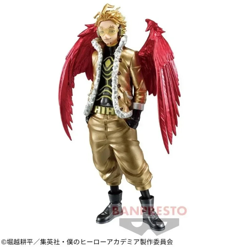 Auf Lager Original BANDAI BANPRESTO My Hero Academia THE AMAZING HEROES PLUS HAWKS Ver. PVC Anime Actionfiguren Modell Spielzeug Geschenke