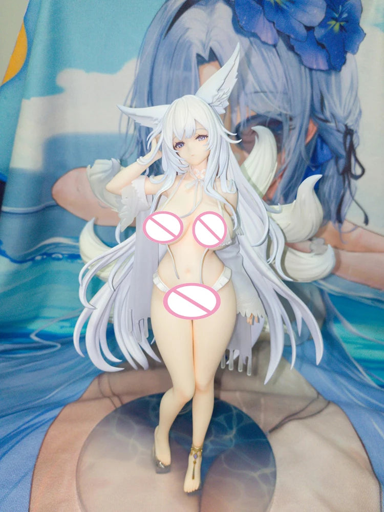 AniGame Azur Lane Shinano Hakuryu 1/6 Scale Anime Figure White Sand Dream Swimsuit Ver Collectible Display Model For Anime Fans