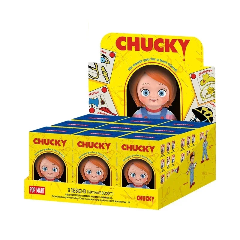 POP MART Chucky Franchise Series Original Blind Box Surprise Mystery Box Cute Anime Action Figure Ornaments Figurines