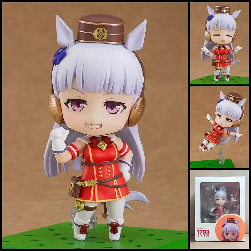 Gsc Nendoroid Uma Musume Pretty Derby Tokai Teio Chibi Action Figures Interchangeable Faces Posable Desktop Decor Model For Fans