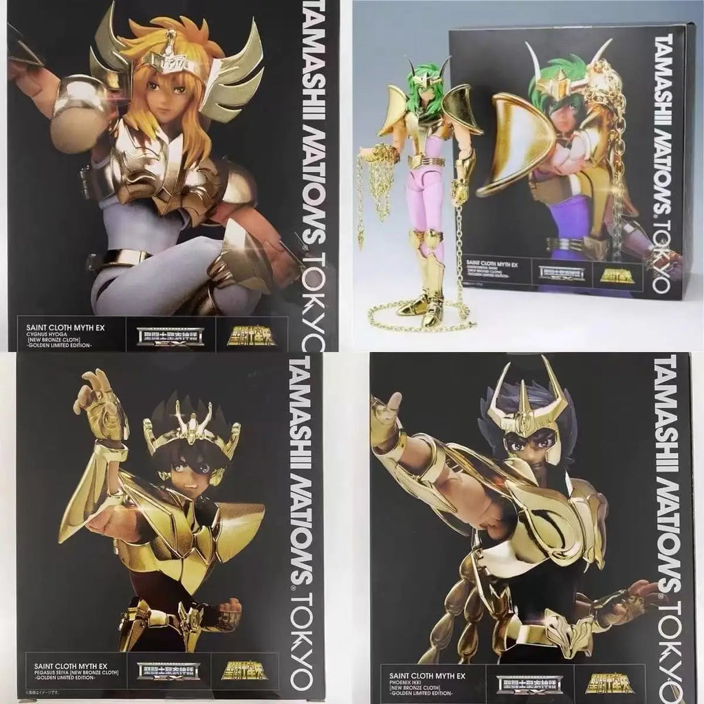Bandai Saint Seiya Myth Cloth TNT Limited Ex Gold Andromeda Shun Phoenix Pegasus Purple Dragon Glacier Anime Figure Model Toy