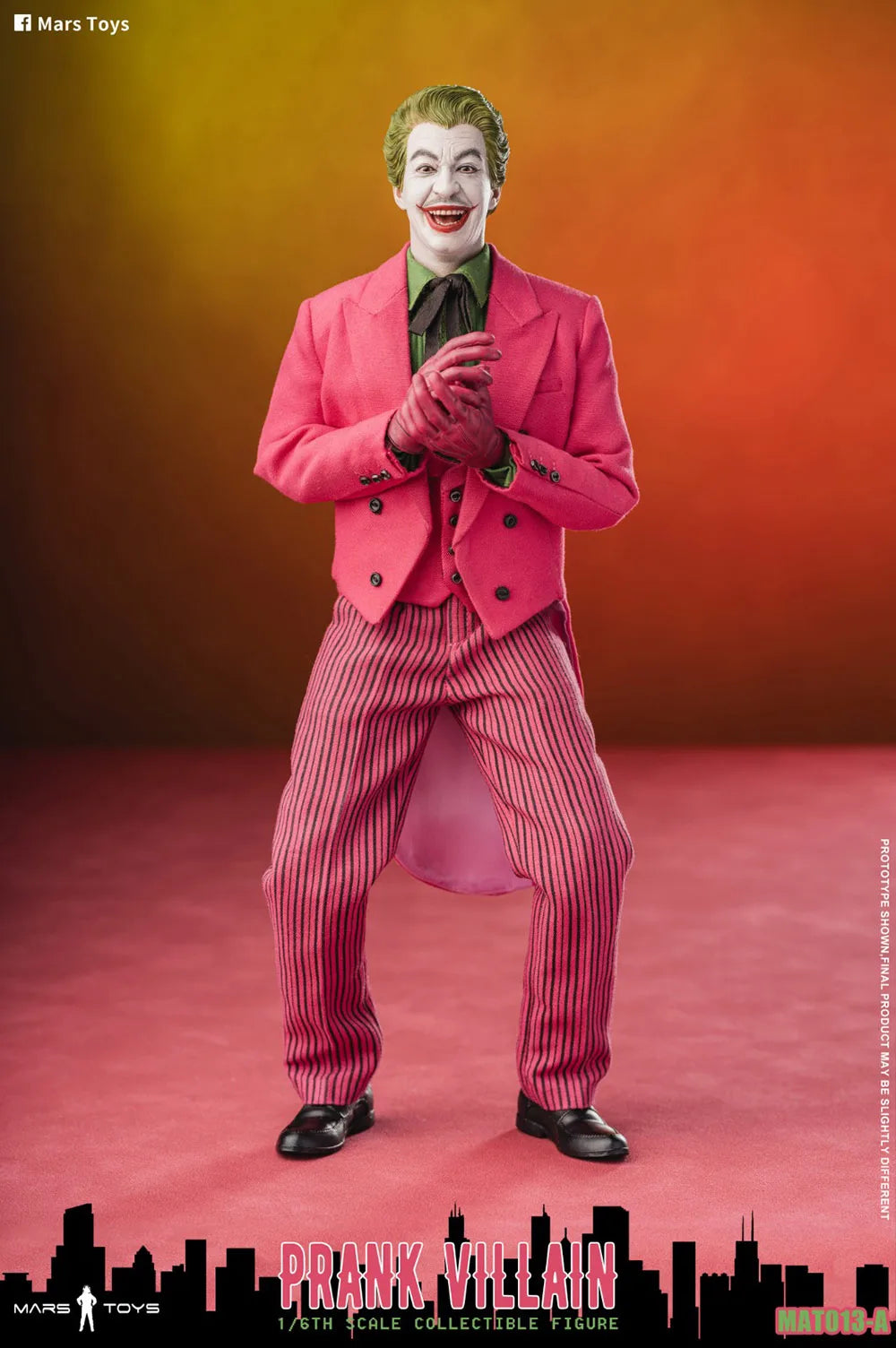 Mars Toys 1/6 MAT013 Collectible Figure Clown Prank Villain Classic Dolls Full Set 12'' Men Soldier Action Figure Body
