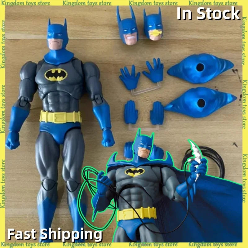 Auf Lager Original Mafex Anime-Figuren Batman Figur Bruce Wayne Actionfigur Sammlerstatue Schreibtischdekoration Ornament Geschenk