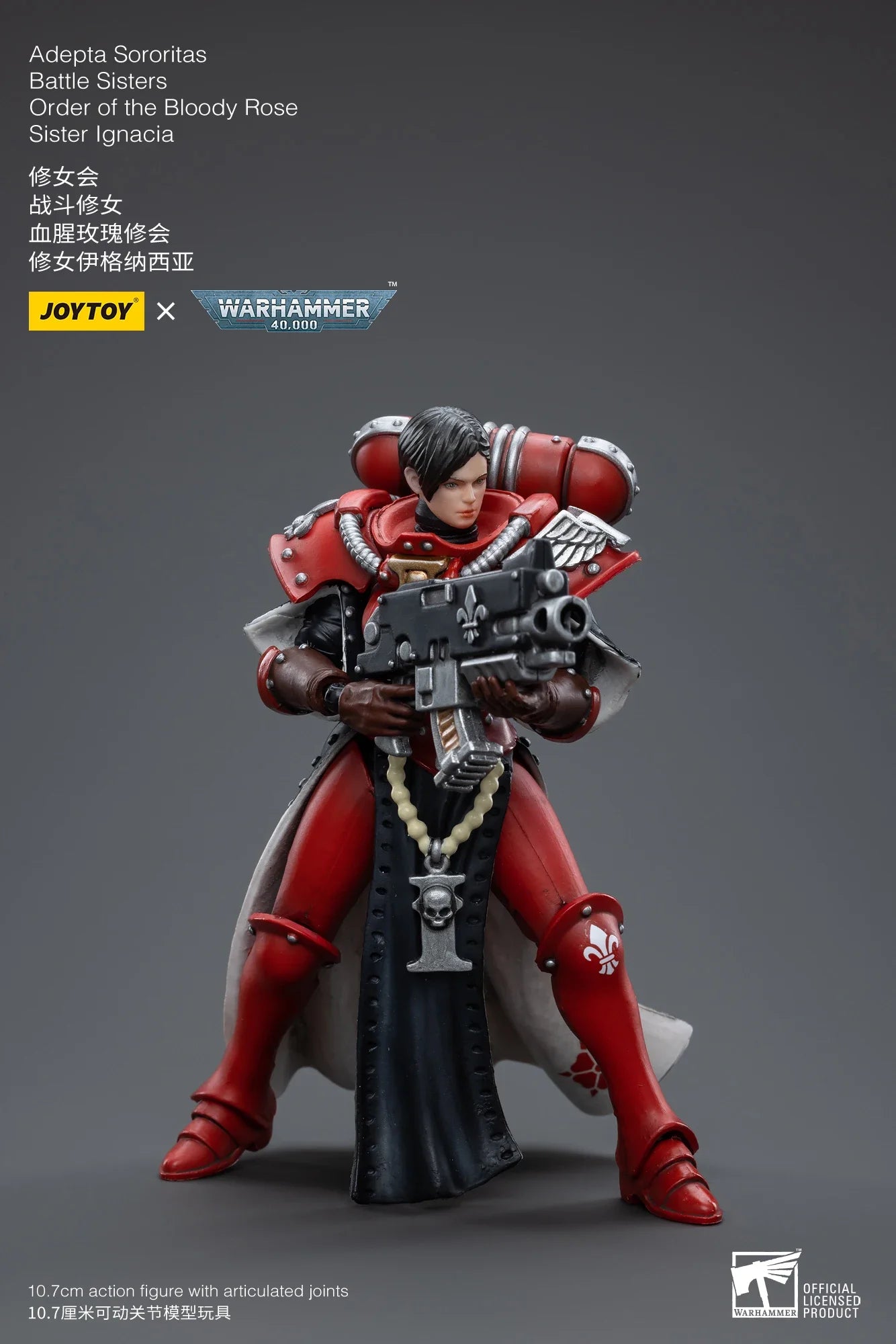 JOYTOY 1/18 Action Figure 40K Battle Sisters Order Of The Bloody Rose Anime Military Model Gifts for children