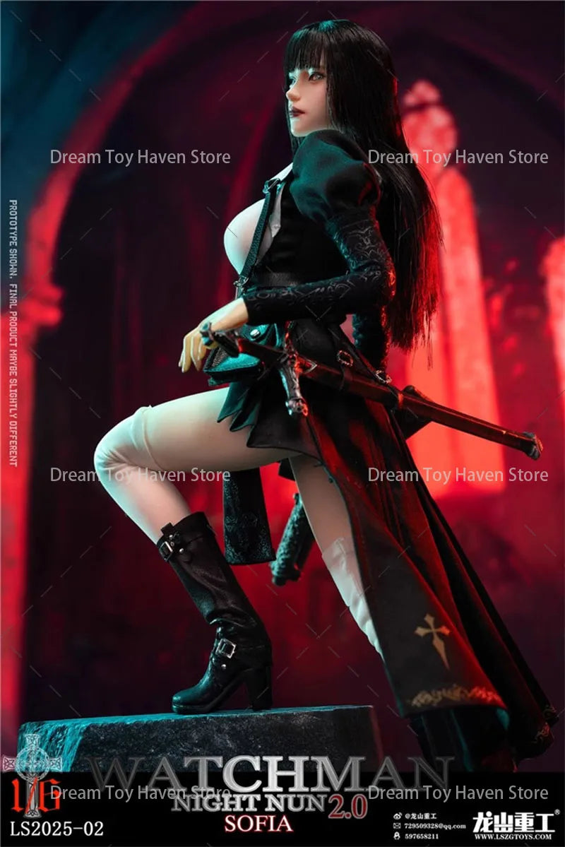 1/6 LS2025-02 Scale Women Soldier Devout Nun Sister Sofia Night Redemption Series 12Inch Action Figure Model Collectible Toys