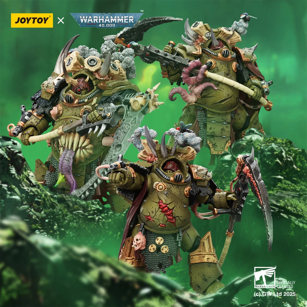 【Pre Sale】Original JOYTOY 1/18 Action Figure Warhammer 40000 Death Guard Deathshroud Terminator Champion Model