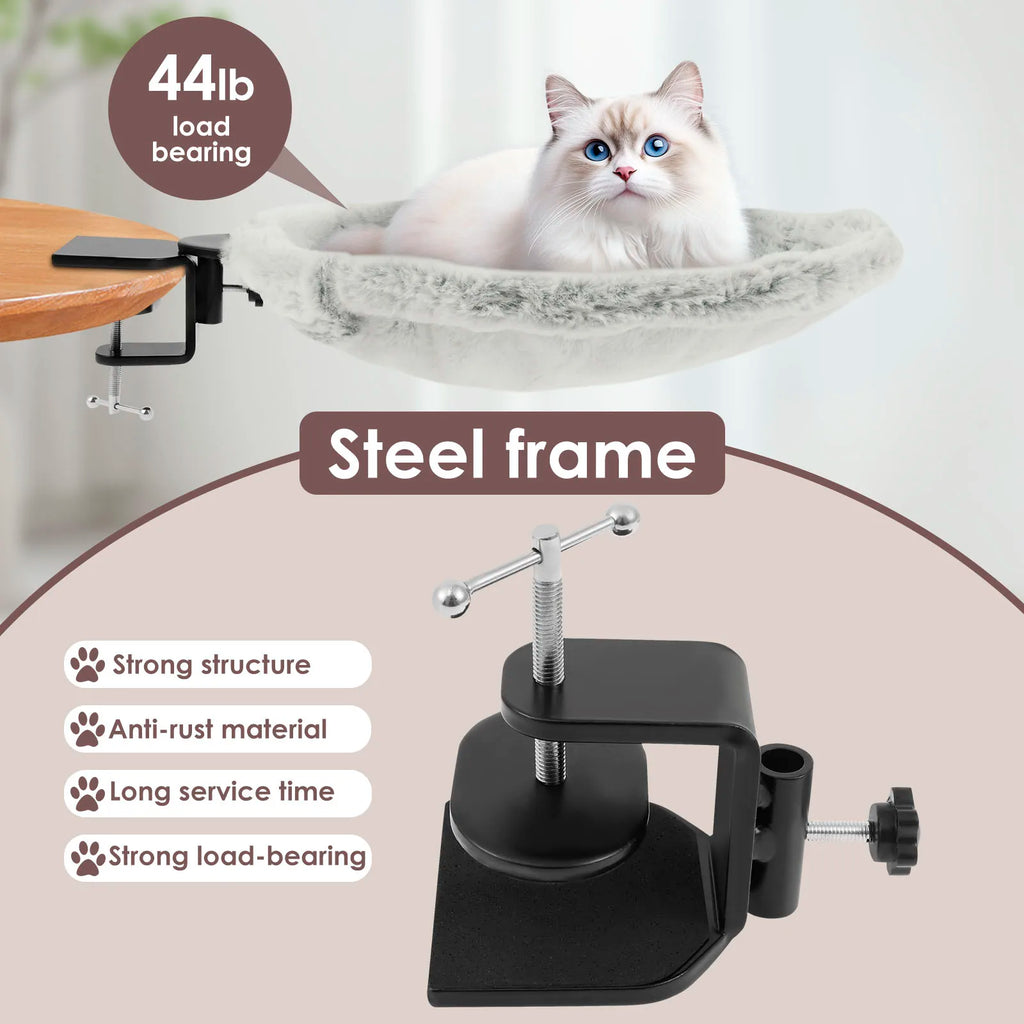 Cat Hammock Felt Pet Nest Bed Soft Comfortable Desk Kitten Hammock Strong Load Capacity Kitten Perch Pet Supplies for Indoor