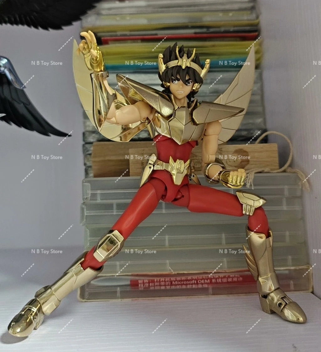 In original Stock Bandai Ex Saint Seiya Golden Pegasus seiya mythical fabric TNT Limited Edition Mobile Figure Birthday Model
