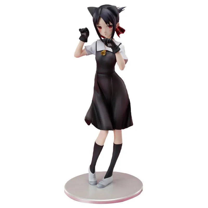 22CM Anime Game Figure Kaguya-sama Love Is War Fujiwara Chika Rabbit Model Dolls Kawaii Girl Figure Japanese Dolls Decoration