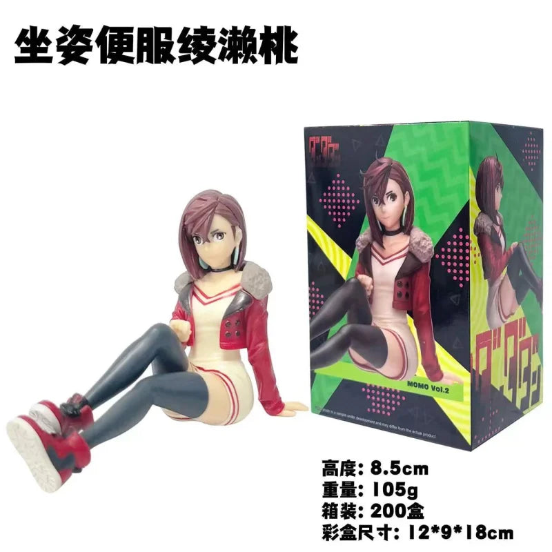 8.5CM Anime Dandadan Ayase Momo Figure Noodle Stopper Figure Sitting Posture Small Sit Series Model Toys Doll Aciton Figure