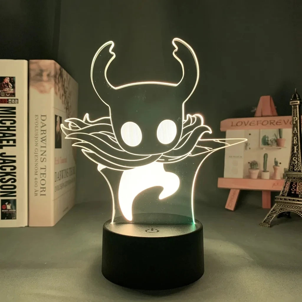 Hollow Knight Game 3D Lamps Led RGB Neon Night Lights Birthday Toys Cool Gift For Friends Kid Bed Room Table Decoration