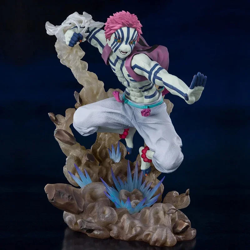 Demon Slayer Süße Anime Akaza Manga Figur Modell Statue Süße Anime Actionfiguren Modell Puppe Statue Kawaii Geschenk für Kinder Spielzeug
