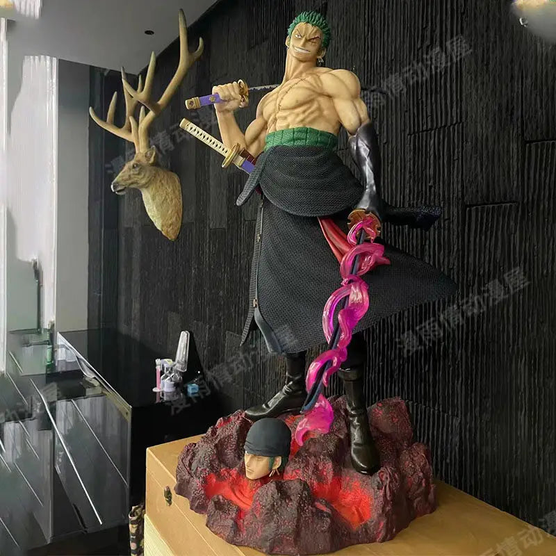 73cm One Piece Anime Figure Roronoa Zoro Statue Collection Action Figurine Gift Collection Statue Children Gift Toys Model Doll