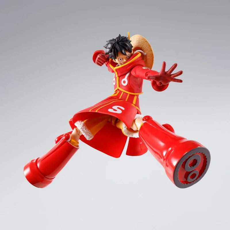 Bandai Original One Piece Modellbausatz Anime Figuren SHF Monkey D.Luffy Future Island Egghead Actionfigur Sammlermodell Spielzeug