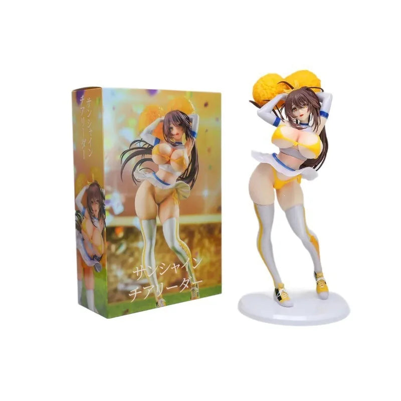 26cm Native Hentail Matsuri Figure Sunshine Cheerleader Sexy Girl PVC Adult Anime Rocket Boy Statue Figure