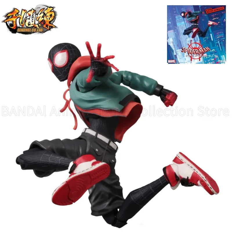 In Stock Original Marvel Sentinel UnionCreative SV-Action SPIDER-MAN Miles Morales 130mm Action Figure
