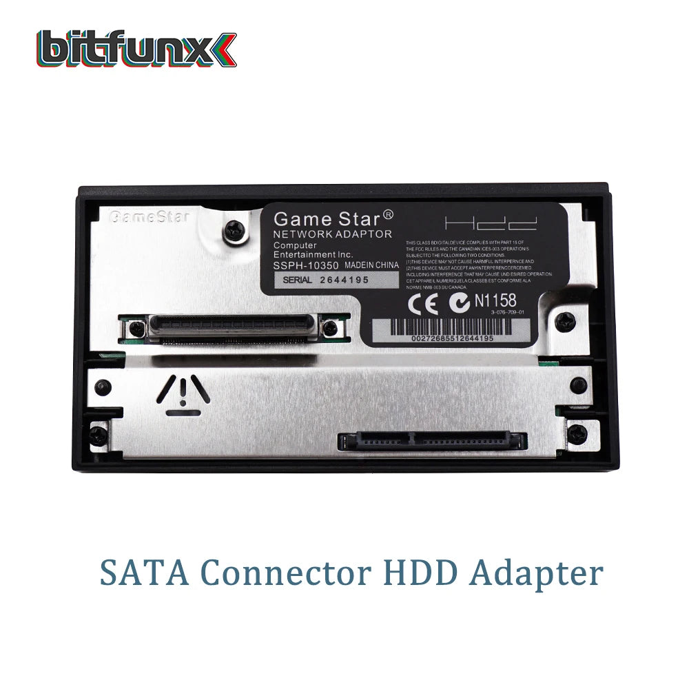 BitFunx GameStar SATA Adapter Compatible 2.5 or 3.5 Inches HDD Hard Drive for  Playstation2 PS2 Game Console
