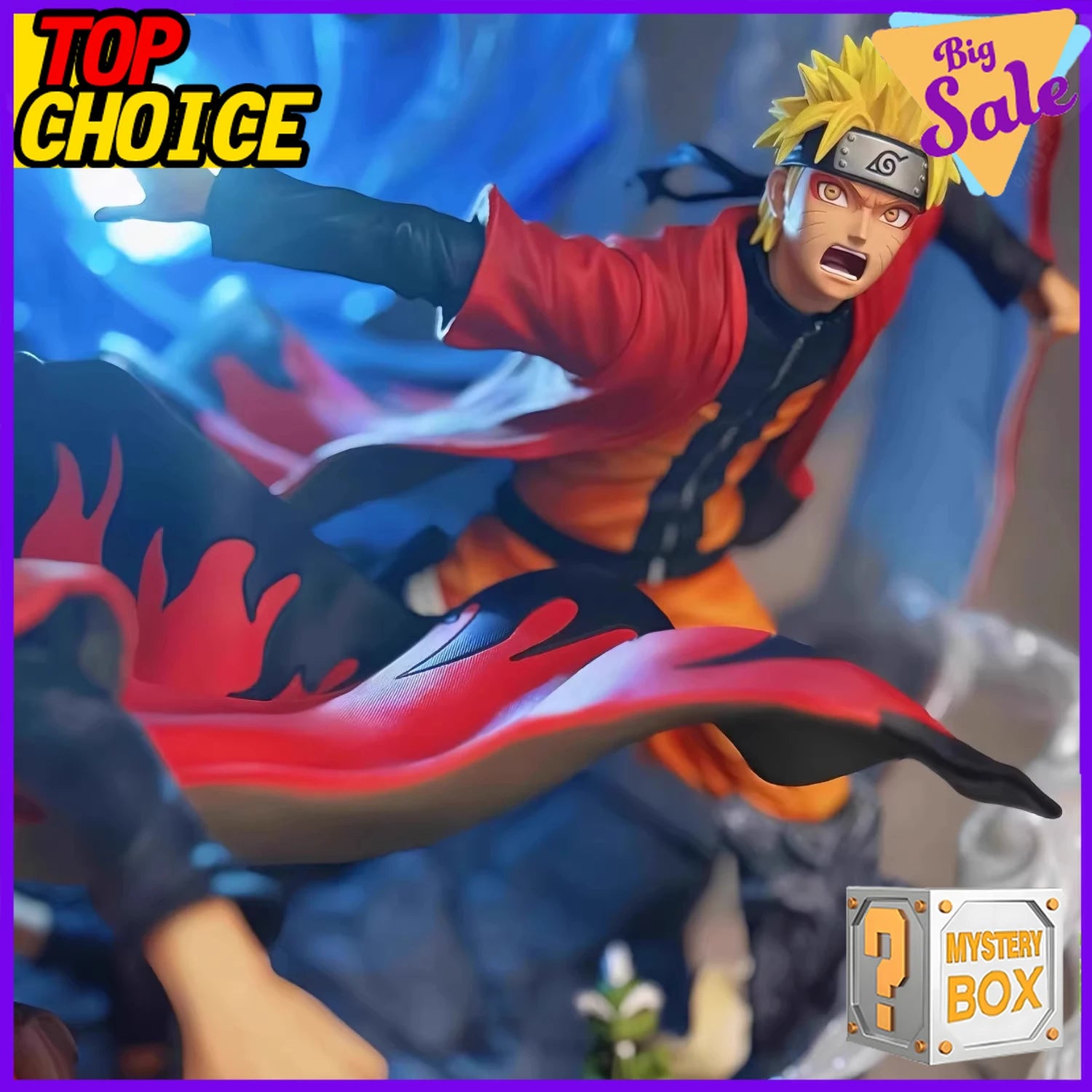 Naruto Anime Figure Blind Box 12 PCS Mystery Box Collection Random Character Uzumaki Naruto Sasuke Kakashi Action Figure Gift