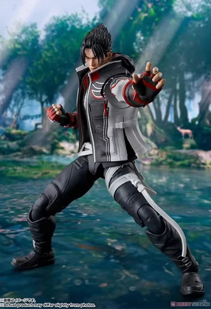 In Stock Original Bandai Shf Tekken 8 Jin Kazama Fate No Inazuma Collectible Anime Action Figure Model Toys Desktop Decoration