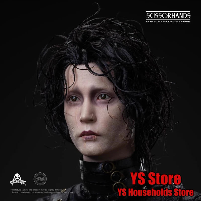 Art Figures AF-029A Stock 1/6 Collecitble Scissorhands Johny Deep Movie Action Figure Scar Face Delicate 12inch Soldier Gifts