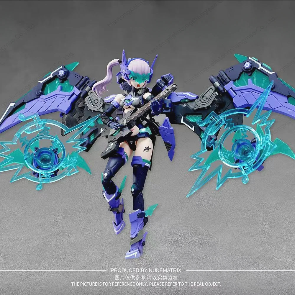 Nuclear Energy Matrix Cyber Forest Fantasy Girl Cyber Sound Blast Bat Assembled Action Doll Model