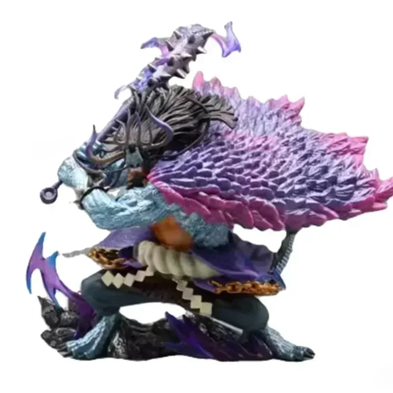 29 см ONE PIECE Аниме Фигурки Kaidou Екшън Фигурка Герои Колекция Satute Детски Настолен Дисплей PVC Модел Кукла Подаръчни Играчки