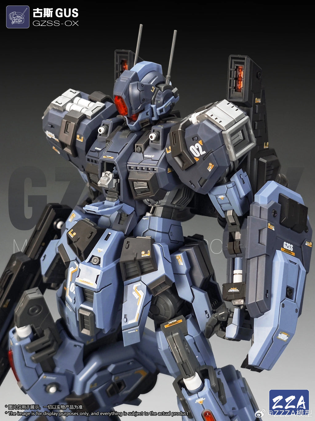 ZZA GUS 1/100 MG GZSS-OX Plastic Model Kit Assembly Model