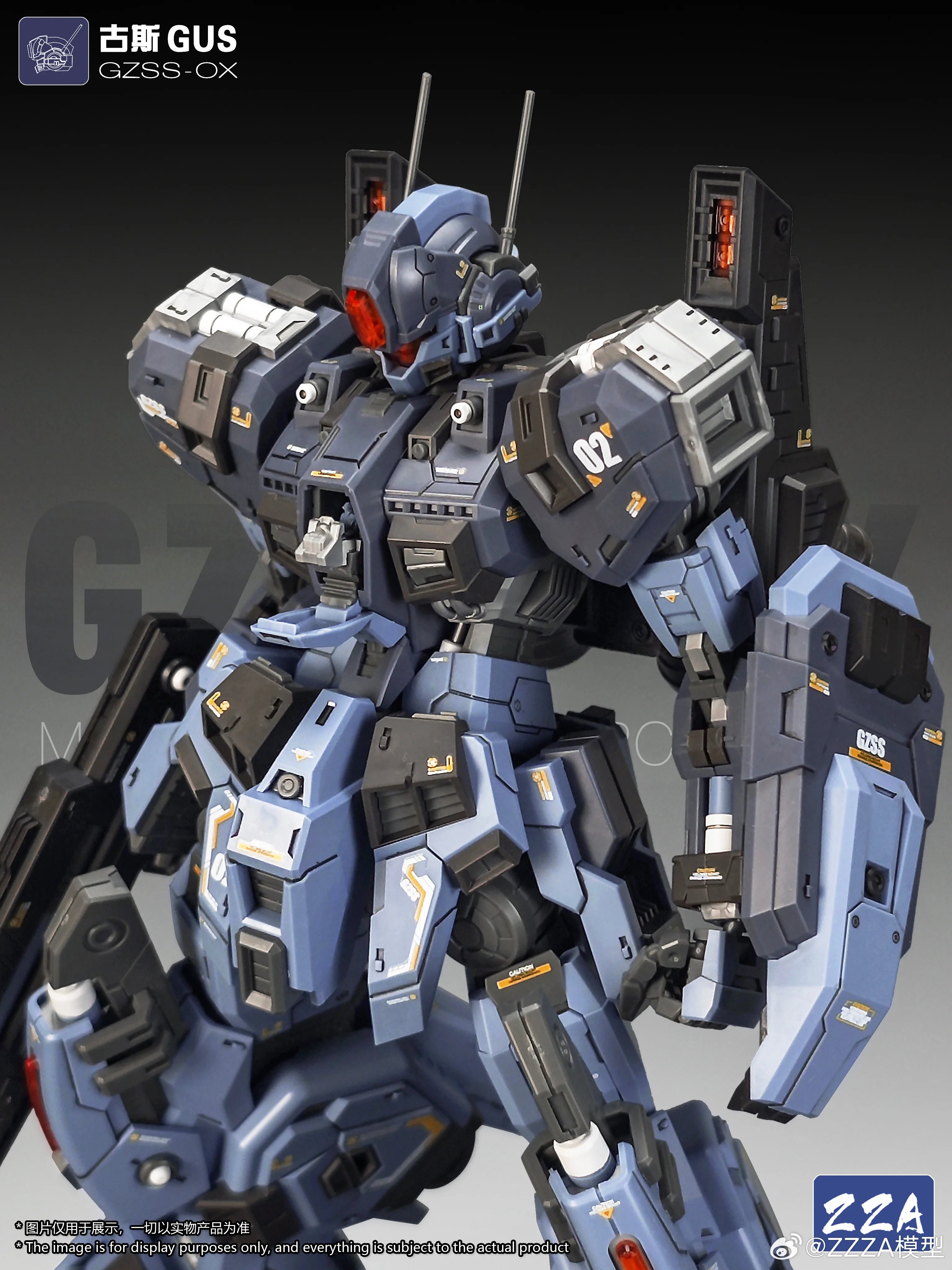 ZZA GUS 1/100 MG GZSS-OX Plastic Model Kit Assembly Model