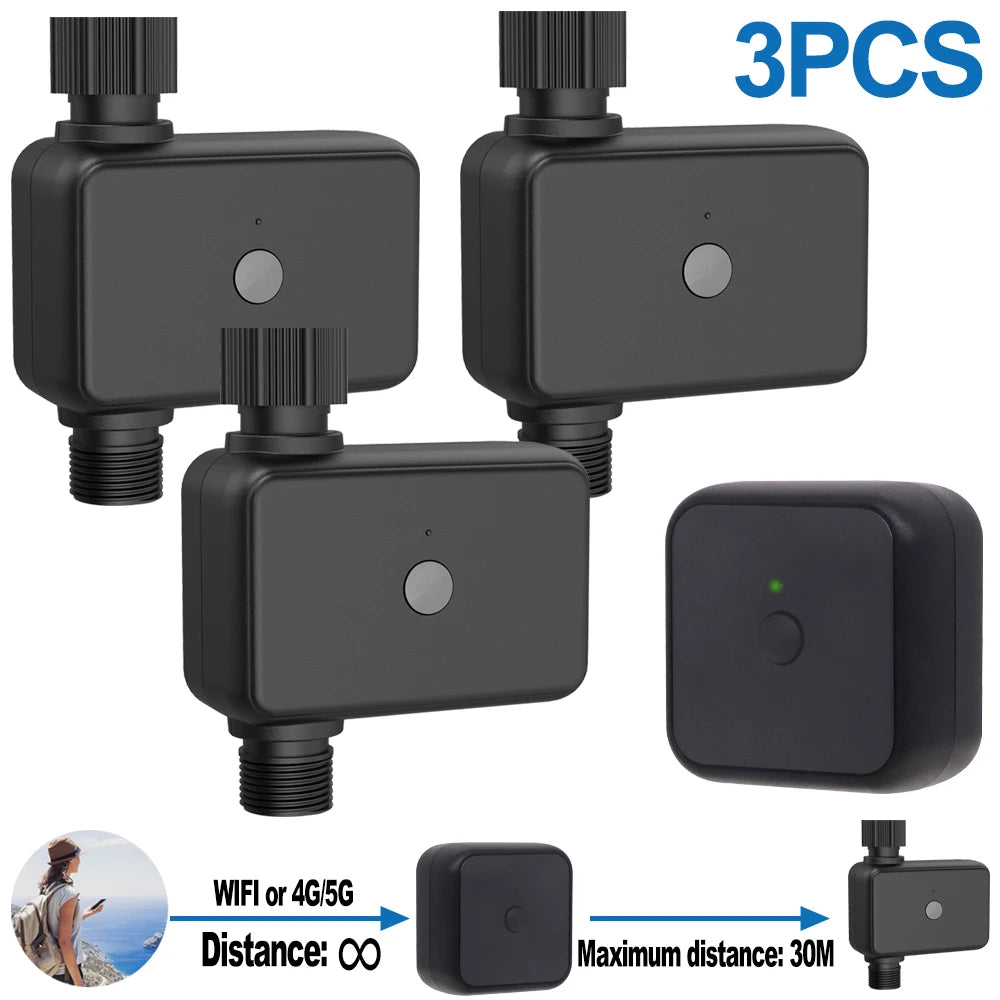 Smart Watering Timer IP55 Bluetooth WIFI Garden Automatic Irrigation System Drip Sprinkler Controller Valve Smart Life Tuya