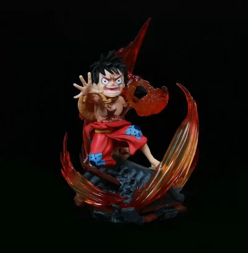 One Piece Wano Country Kimono Gear 2 Luffy Roof Top Statue Figure Anime Model Collectible Display Gift