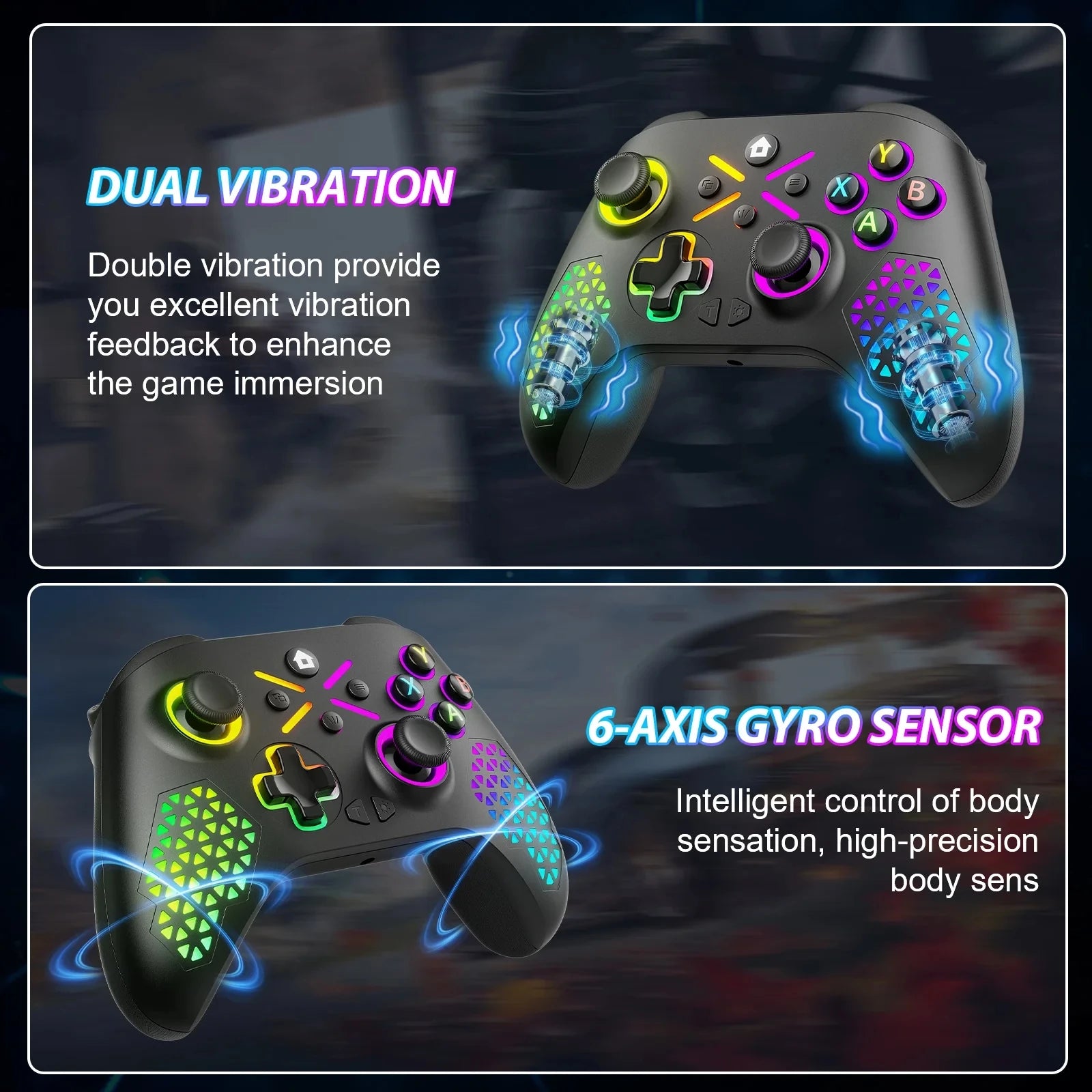 Wireless Xbox One Controller for Xbox with RGB LED Backlight Compatible with Xbox One, XboxOne X/S, Xbox Series X/S ,Windows PC