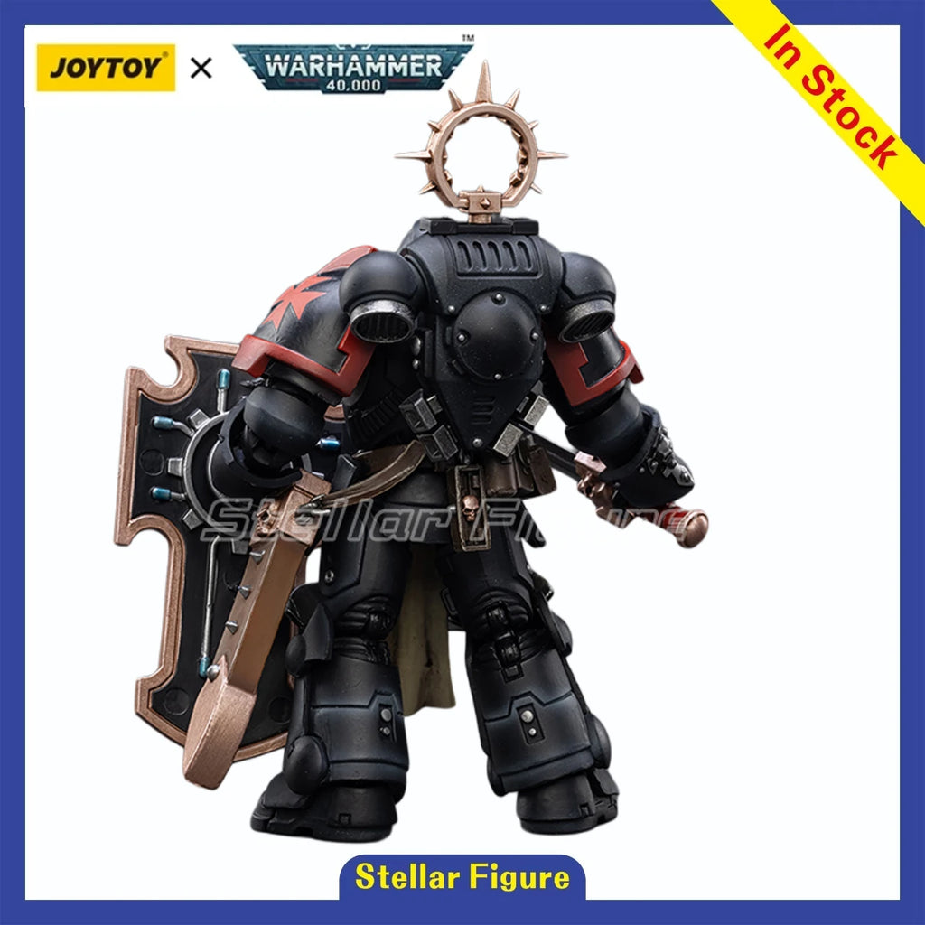【SF】JOYTOY 1/18 Action Figure Primaris Space Marines Black Templars Bladeguard Veteran Model Toys Gifts Collection Ornaments