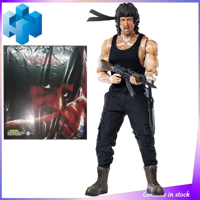 HIYA TOYS EXQUISITE SUPER Series 1/12 Finished Painted Toys The First Drop of Blood in The Movie Rambo Hot Blooded Fighting Doll