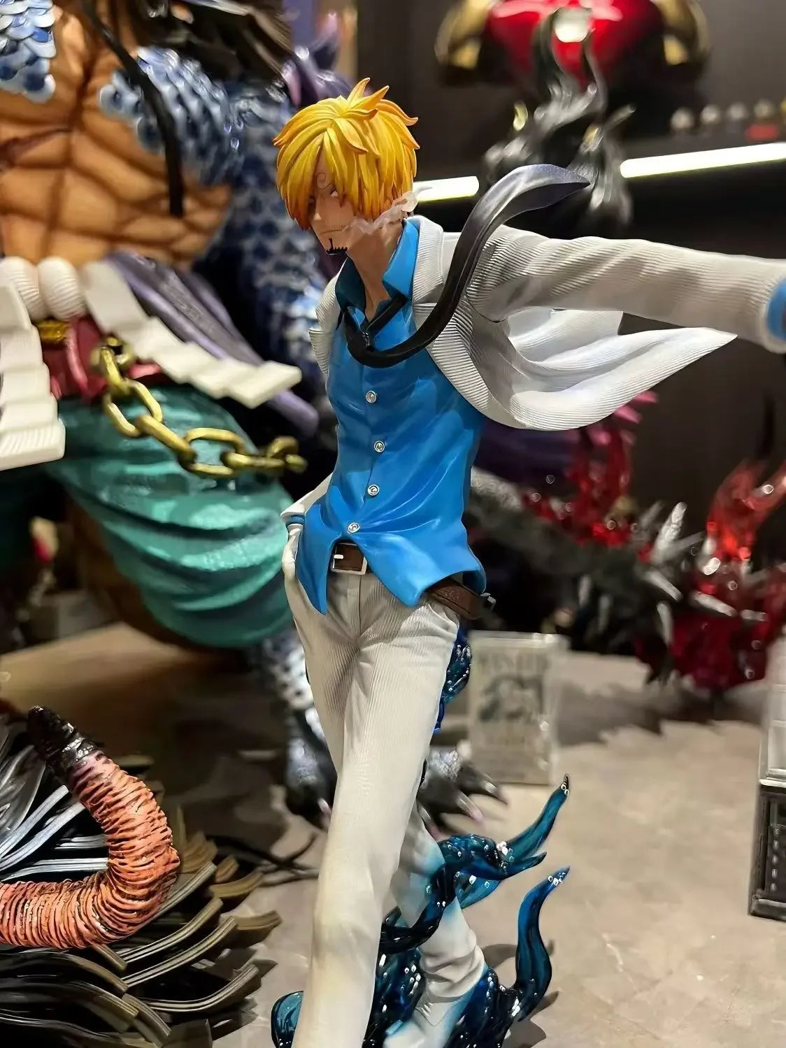 25cm One Piece Sanji Anime Figure Fashion Show Sanji Figurine Pvc Model Statue Doll Decoration Collection Desk Ornament Toy Gift