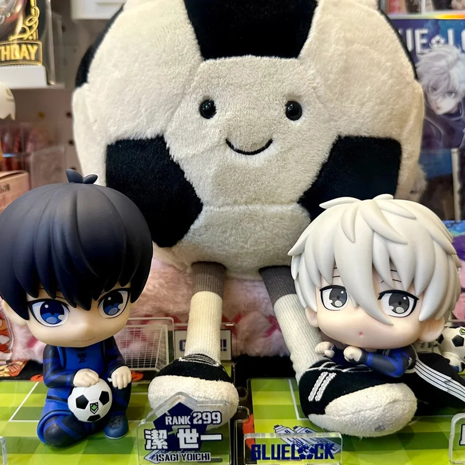BLUE LOCK Action Figures Isagi Yoichi Nagi Seishiro Anime Figure Q Version Figurine PVC Collectible Model Kids Doll Toys Gifts