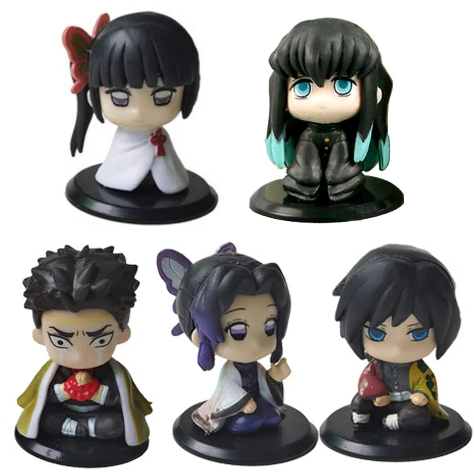 Anime Demon Slayer Kimetsu no Yaiba Figure 15cm Nezuko Tanjirou Mitsuri Shinobu Zenitsu Kyoujurou Action Figural Model Toy Gifts