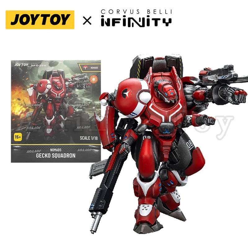 JOYTOY 1/18 Action Figure Infinity Nomads Gecko Squadron Shakush Light Armored Unit Anime Model