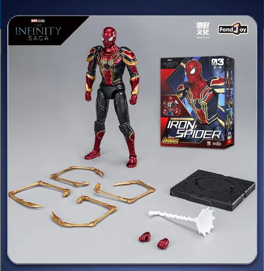 Оригиналната фигурка на Отмъстителите Fondjoy Iron Man MK50 Iron Spider Thor Thanos Hulk, модел, подвижна фигурка, колекция, детска играчка