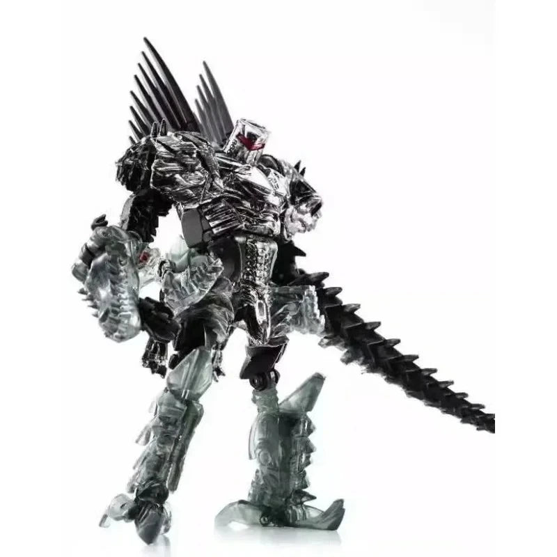 In Stock Transformers Toy Robots 2014 Movie 4 Platinum Limited Edition Mechanical Dinosaur Metal Transparent Color 5-person Set