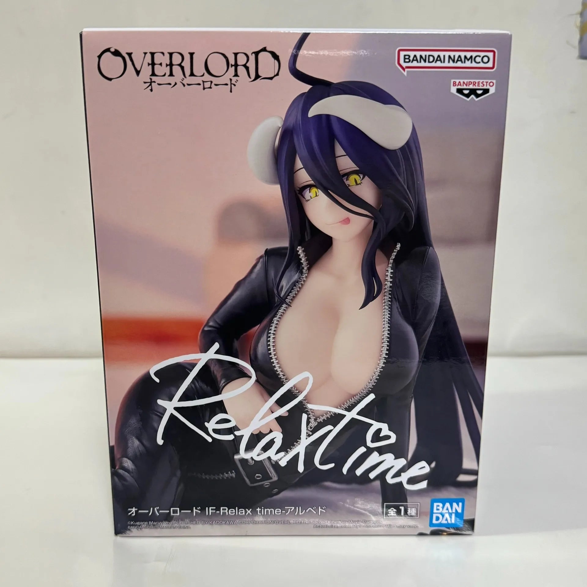 In Stock Original BANDAI OVERLORD IF Relax time albedo Anime Action Collection Figures Model Toys Birthday Gift