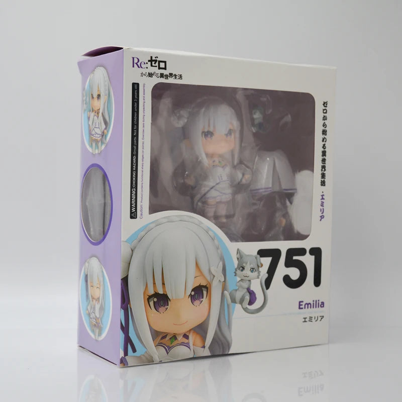KDcolle Re:ZERO Starting Life in Another World Anime Figure Rem Sleep Sharing Action Figure Ram/Emilia Figurine Model Doll Toys