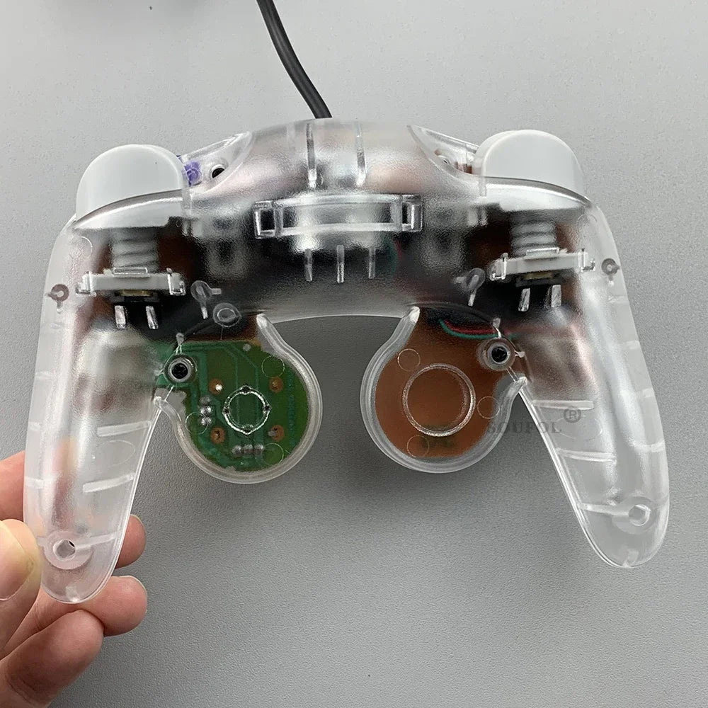 Transparent for GameCube For NGC Gamepad One Button Wired Game Controller Joystick for NGC Game Console Dropshipping